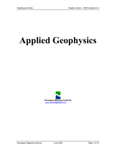 Geology - Applied Geophysics