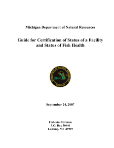 Fish Health Certification Process for State Waters