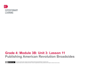 Grade 4 Module 3B, Unit 3, Lesson 11