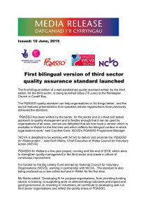 First bilingual version of third sector quality assurance standard