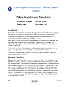 transitions policy 2014 - St Christophers School
