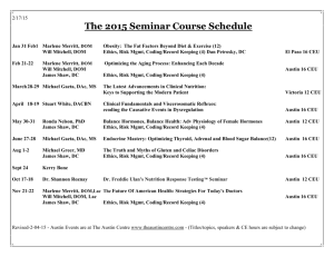 Printable Seminar Schedule