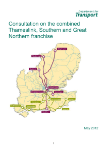 Consultation on the combined Thameslink, Southern and