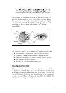 CORNEAL GRAFTS - Eye Surgery Consultants