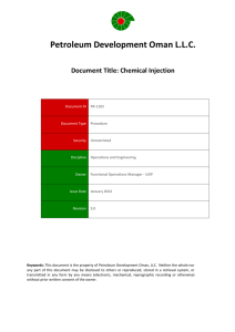 PR-1103 - Chemical Injection