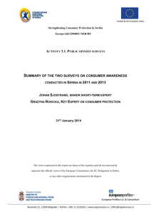 Strengthening Consumer Protection in Serbia