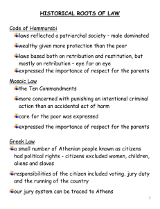 Historical Roots of Law OH Note
