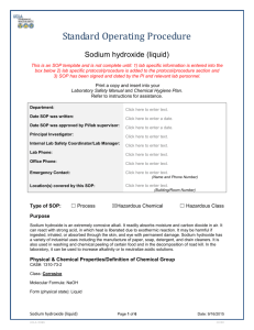 Sodium hydroxide (liquid - UCLA David Geffen School of Medicine