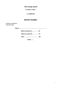 Test - A-level chemistry