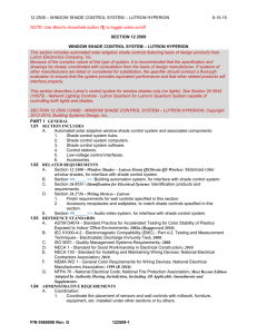 122509_Window Shade Control System