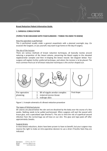 Bilateral Breast Reduction Info Sheet