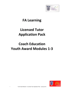 Application Form - The Football Association