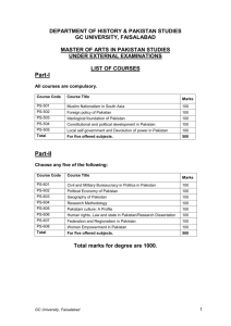 suggested readings - Government College University Faisalabad