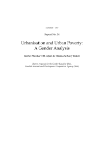 Urban poverty - Institute of Development Studies