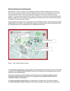 Research Infrastructure and Environment Keck Medicine of USC is