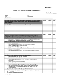 Training Record Template - UC Davis Safety Services