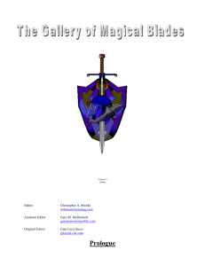 The Gallery Of Magical Blades