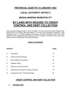 credit control and debt collection