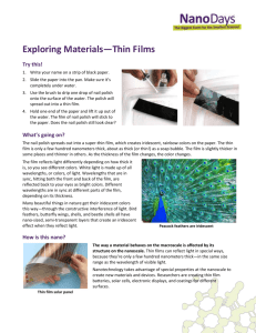 Exploring Materials Thin Films