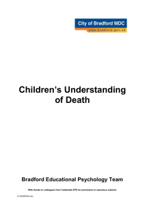 Children`s Understanding of Death Bradford Educational