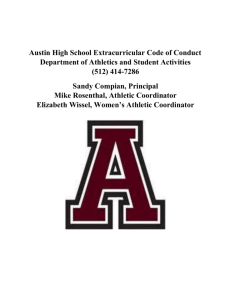 Austin High Code of Conduct 5-13-14