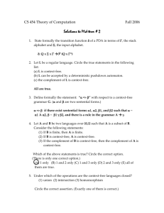 Mid-Semester Test # 2 (Fall 2006) Solutions