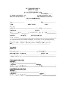 New Patients Registration Form