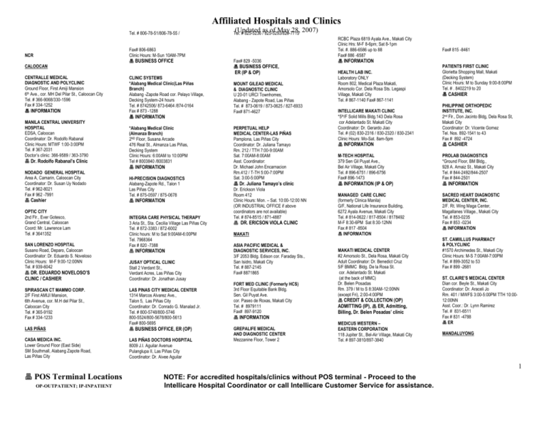 Affiliated Hospitals Clinics