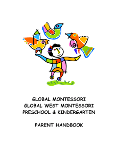 our Parent Handbook - Global West Montessori Preschool