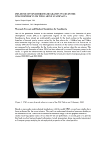 influence of non-hydrostatic gravity waves on the stratospheric flow