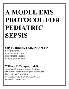 model ems protocol for pediatric sepsis