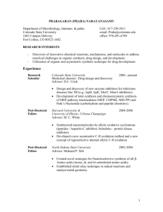 Resume - TILT - Colorado State University