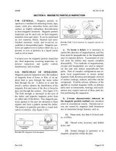 Section 4. Magnetic Particle inspection