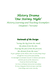 Learning through History and Drama and Field Studies