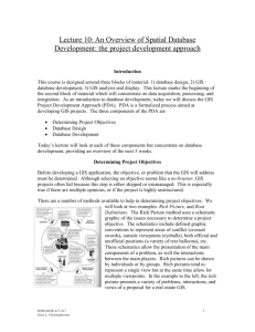 Lecture 2 – Mapping Concepts