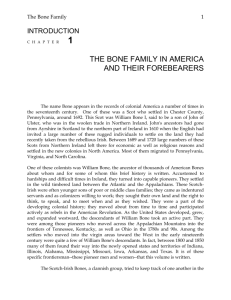 INTRODUCTION - Bone Family Genealogy