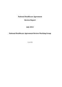 National Healthcare Agreement Review Report