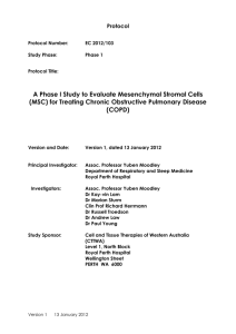 A Pilot Study to Evaluate the Potential of Mesenchymal