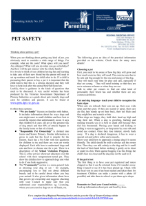 107 Pet Safety - City of Greater Geelong