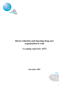 Harm reduction and injecting drug user organization in Asia – a