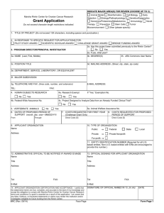 PHS 398, fp1 (Rev. 11/07), Face Page, Form Page 1