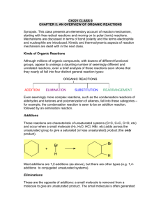 Kinds of Organic Reactions