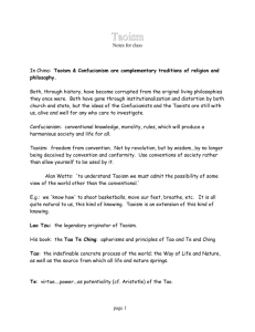 Taoism Notes-based on Alan Watts` views