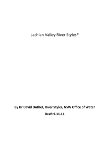 River Style - Lachlan Riverine Environmental Water Management Plan