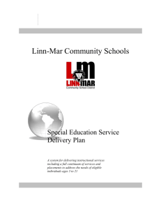 LM Sp Ed Service Delivery Plan Final 6 04 09