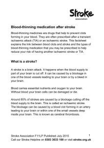 Blood-thinning medication after stroke