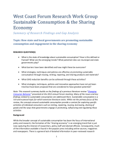 Collaborative Consumption and the Sharing Economy