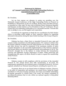 Statement by Pakistan, 13th Annual Conference of the High