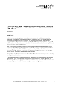 aeco`s guidelines for expedition cruise operations in the arctic
