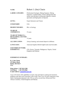 Resume/CV - JC Mining